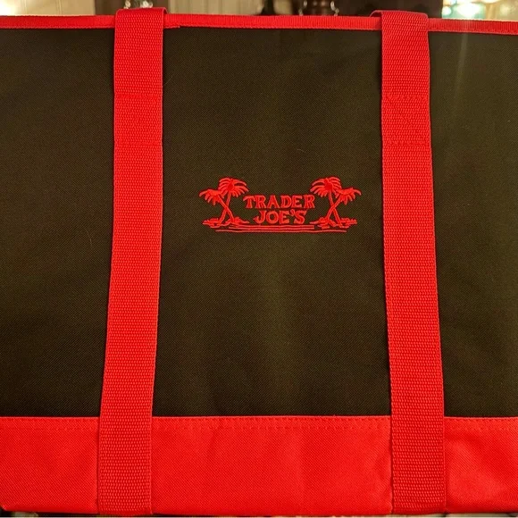 New w/ Tags Trader Joe’s X-Large Capacity, Insulated Bag (in black and red) - Picture 2 of 5